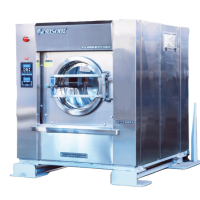 Tilt discharge washing machine